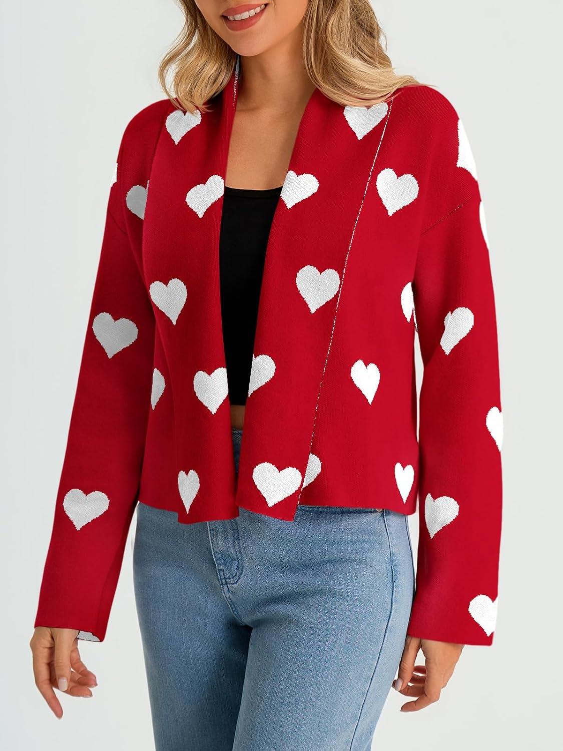 imageSaodimallsu Womens Cropped Cardigan Open Front Shawl 2025 Fall Trendy Long Sleeve Sweater JacketReda