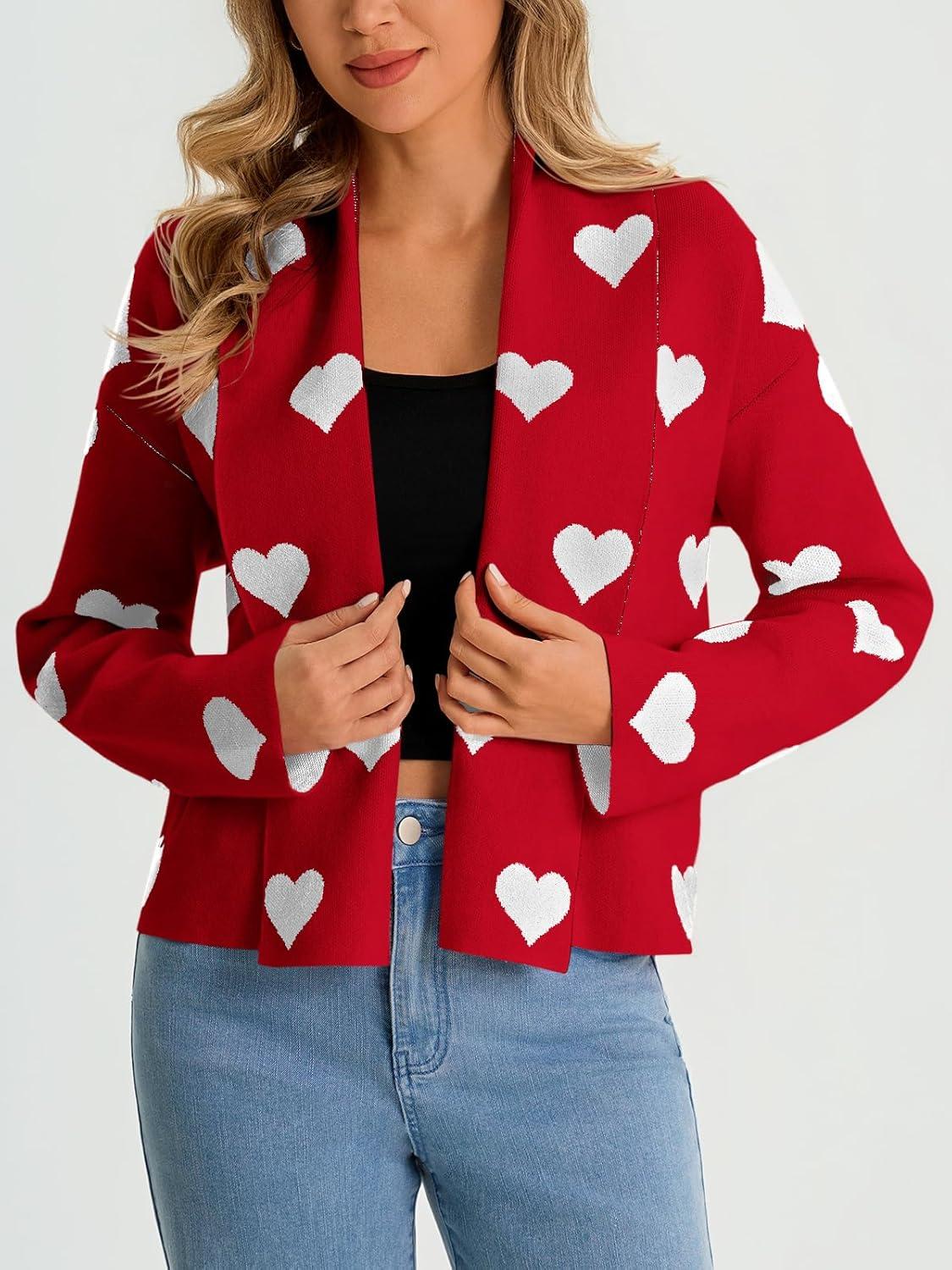 imageSaodimallsu Womens Cropped Cardigan Open Front Shawl 2025 Fall Trendy Long Sleeve Sweater JacketReda